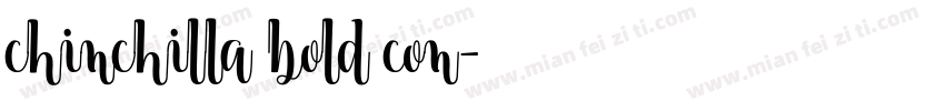 chinchilla bold con字体转换